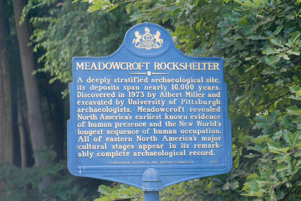 Meadowcroft Historical Marker