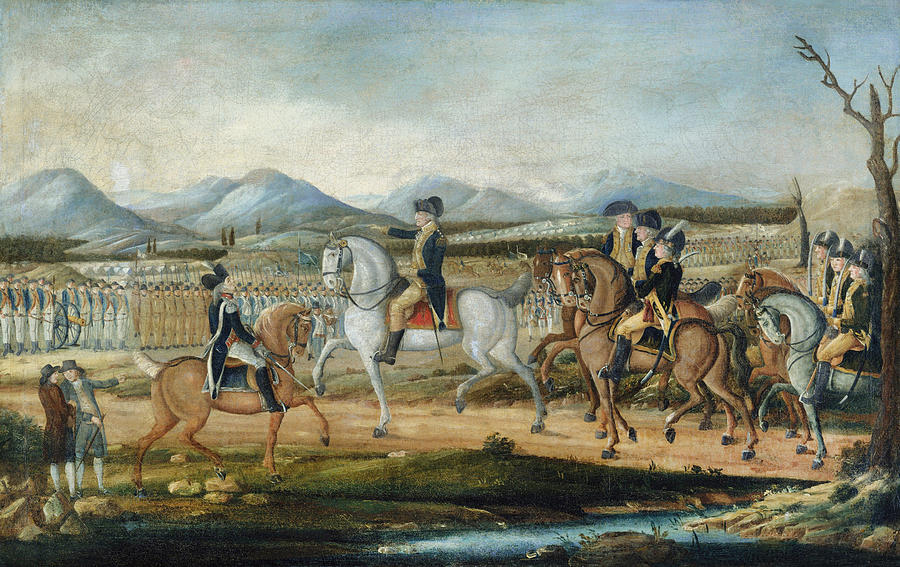 Painting of Washington's Militia During the Whiskey Rebellion. Source: Frederick Kemmelmeyer, 1795
